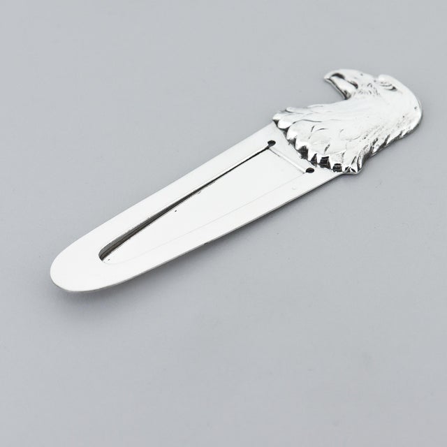 Metal Tiffany & Co. Sterling Silver Bald Eagle Head Money Clip For Sale - Image 7 of 15