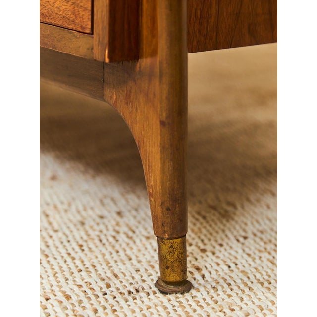 Burnt Umber Mid 20th Century Styled After Kent Coffey Highboy Dresser For Sale - Image 8 of 12