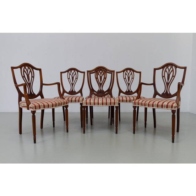 Danish Hepplewhite Mahogany Dining Chairs from Farre Møbelfabrik, 1970s, Set of 6 For Sale - Image 16 of 18