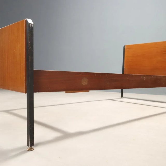 Bed with Wall-Mounted Nightstand, 1960s For Sale - Image 9 of 13