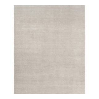 Rug & Kilim’s Oversized Contemporary Textural Solid Rug in Ivory Tones-12x15 For Sale