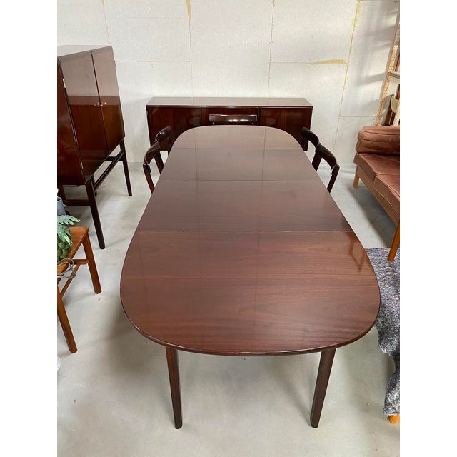 Rungstedlund Dining Table and Chairs by Ole Wanscher for P. Jeppesen, Denmark, 1970s, Set of 8 For Sale - Image 14 of 18