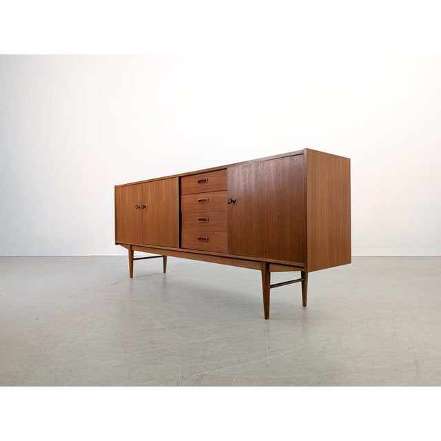 Mid-Century Modern Danish Sideboard in Teak For Sale - Image 5 of 11