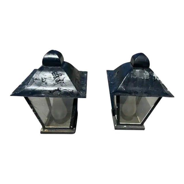 Antique Pair of Lanterns For Sale