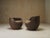 Mid-Century Hand-Carved Lounge Chairs, 1950, Set of 2 For Sale - Image 3 of 13