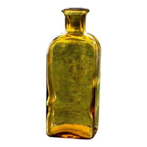 Mid-Century Amber Apothecary Bottle
