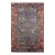 Antique Caucasian Karabagh Area Rug, Hand-Knotted Wool, Geometric Design, Ivory & Blue, 5x8 For Sale
