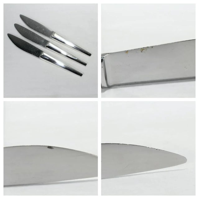 75 Pc. Georg Jensen Caravel Sterling Silver Flatware Dinner Service for 12 For Sale - Image 12 of 13