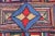 Textile Antique American Hooked Rug With Colorful Geometric Design With Striped Border For Sale - Image 7 of 9