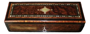 Napoleon III Time Jewelry Box in Marquetry