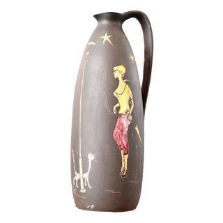 Handmade Ceramic Paris Pitcher by Keto Keramik, 1950s For Sale