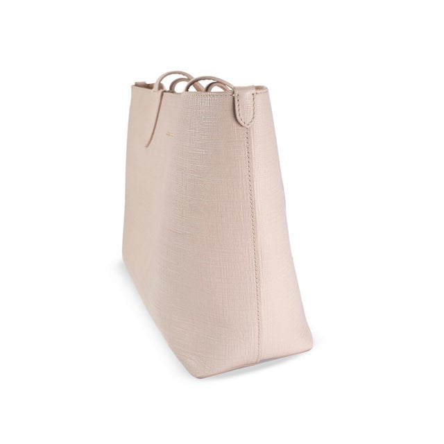 Modern Alexander McQueen Pink Saffiano Leather Tote Shoulder Bag For Sale - Image 3 of 12