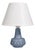 1960s Mid-Century Modern Soholm, Small Table Lamp, Light Blue Stoneware For Sale