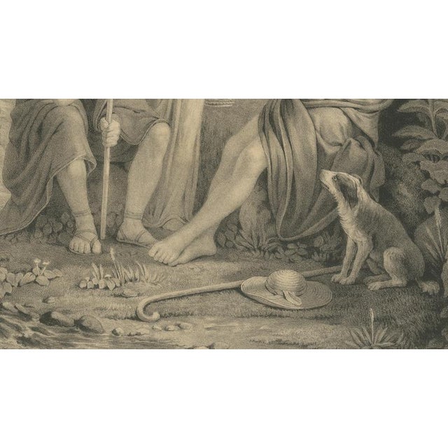 After Pehr Wickenberg, Arcadian Shepherd Scene, 1850, Lithograph For Sale - Image 6 of 9