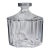 Substantial Faceted Orrefors Sweden Crystal Biscuit Jar Designed by Olle Aberius Home Decor For Sale