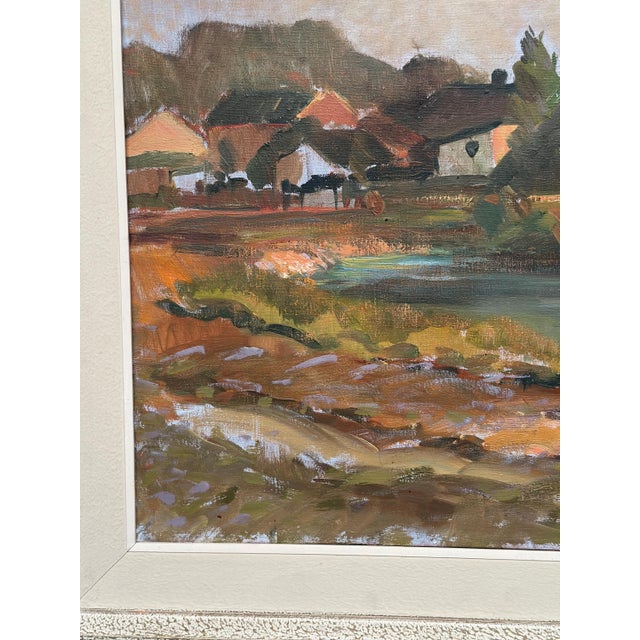 Swedish Artist, Village, 1950s, Oil on Canvas, Framed For Sale - Image 14 of 18
