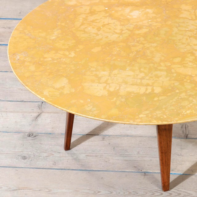 Marble and Wooden Coffee Table by Gio Ponti, 1951, in Good conditions. Designed 1950 to 1959 I have official proof of...