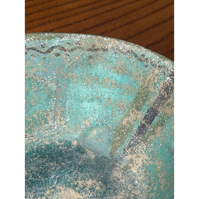 Seljuk Turquoise Glazed Pottery Bowl For Sale - Image 9 of 15
