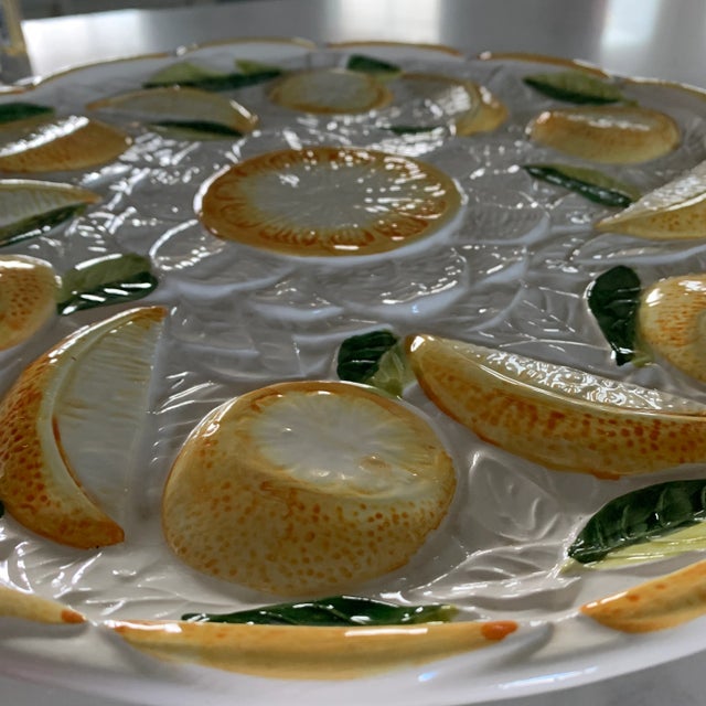 Late 20th Century Citrus Themed Cake Stand For Sale - Image 9 of 10