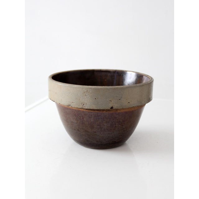 Antique American Stoneware Mixing Bowl For Sale - Image 12 of 15