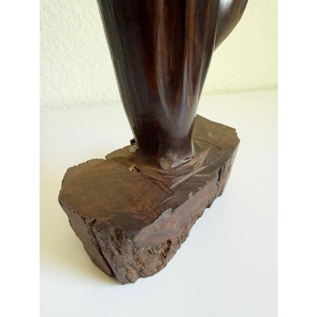 Mid-Century Modern 14" Ironwood Saguaro Cactus Figurine For Sale - Image 3 of 8