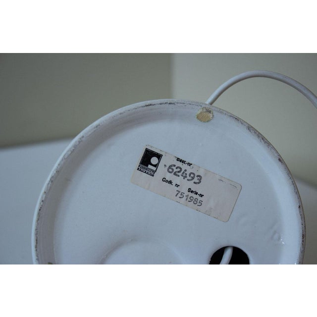 White Italian Ceramic Table Lamp by Marcello Cuneo for Teh, 1970s For Sale - Image 8 of 11