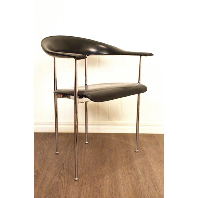 Italian Phase P40 Armchairs by Giancarlo Vegni & Gianfranco Gualtierotti for Fasem, Set of 8 For Sale - Image 6 of 13