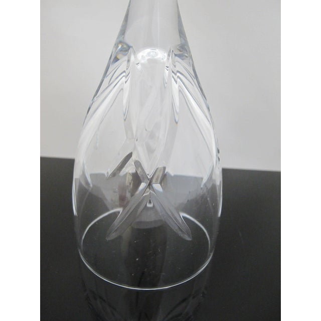 Glass John Rocha Waterford Cut Crystal Signature Red Wine Goblet 9 1/8" Glass Pair For Sale - Image 7 of 8