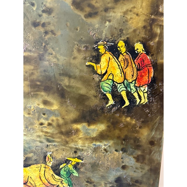 Philip and Kelvin LaVerne Philip & Kelvin Laverne Chinese Peasants Wall Panel For Sale - Image 4 of 9
