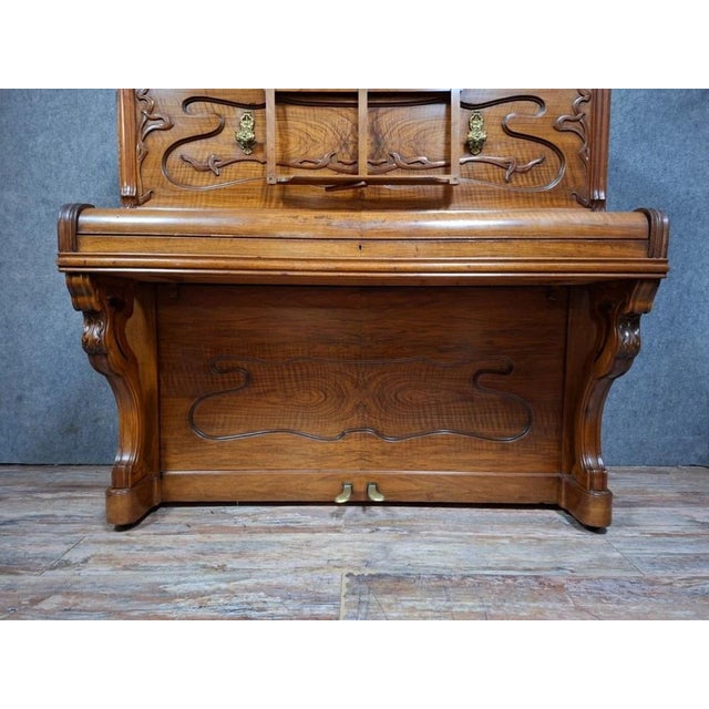 Art Nouveau Upright Piano from P. Charuis, 1900s For Sale - Image 10 of 14