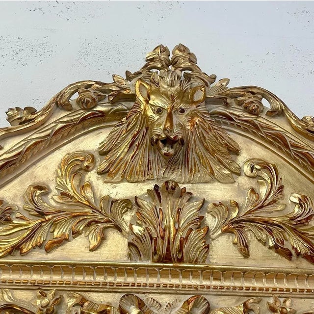 Vintage French Lion Head Rococo Style Mirror Chairish