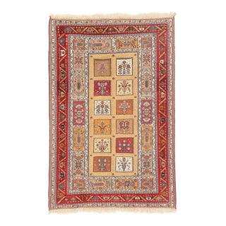 Vintage Persian Shiraz Rug, 03'04 X 04'11 For Sale