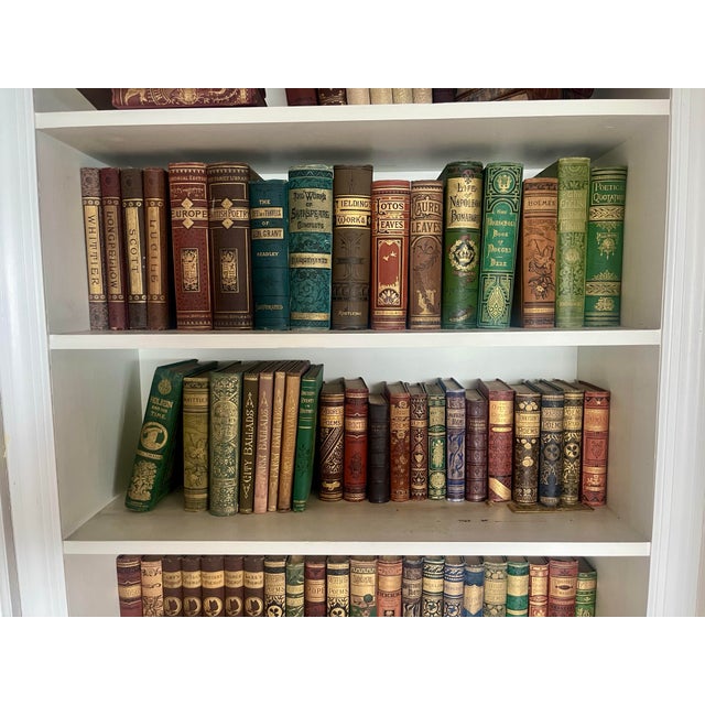 English 15 Feet of Decorative Late 19th Century Books For Sale - Image 3 of 4