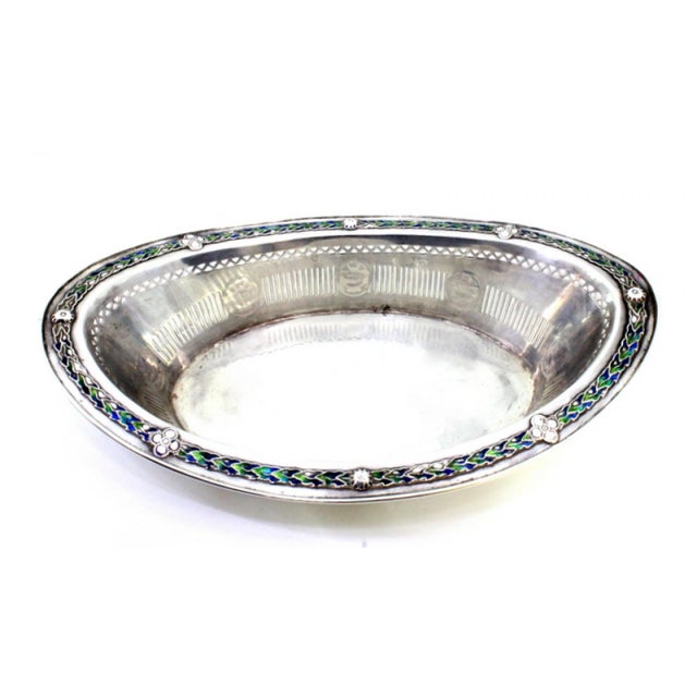 Metal Silver Candy Box with End Reliefs and Cutouts For Sale - Image 7 of 8