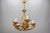 Italian Hollywood Regency Style Five-Light Chandelier in Gilt Metal, 1970s For Sale - Image 4 of 18