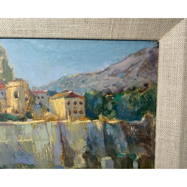 Vintage Original Segovia Spain Cityscape Expressive Artur Wasner Oil Painting For Sale - Image 11 of 14