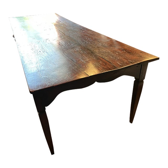 Mid 19th Century Rustic Dining Table of Teakwood For Sale