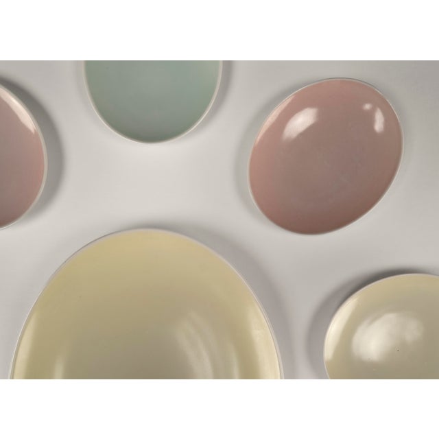 Mid-Century Modern Pastel Porcelain Cabaret Set by Hubert Griemert for Fürstenberg, 1950s, Set of 6 For Sale - Image 10 of 12