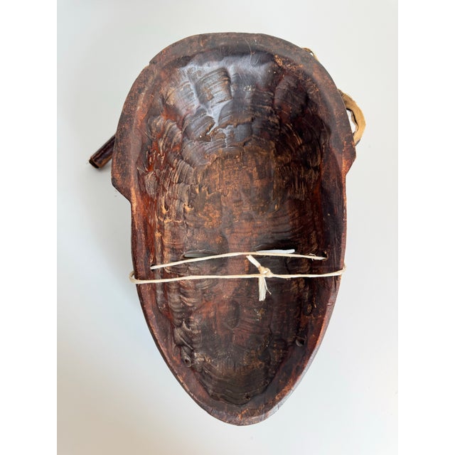 Vintage Hand-Carved African Tribal Mask For Sale - Image 11 of 11