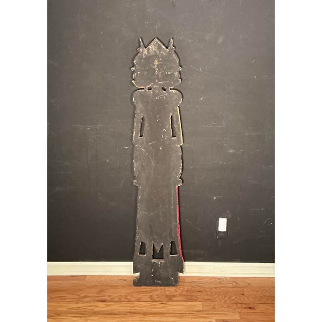 Vintage, Balinese Legong Dancer Hand-Carved Wooden Wall Hanging Decorative Sculpture, Circa 50s For Sale In Greenville, SC - Image 6 of 12