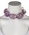 Metal 2000s Oscar De La Renta Necklace Choker Amethyst Large Smooth Tumble Beads Signed For Sale - Image 7 of 12