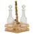 Condiment Set in Acrylic Glass, Wicker and Brass in the style of Christian Dior, Italy, 1970s, Set of 5 For Sale - Image 12 of 12