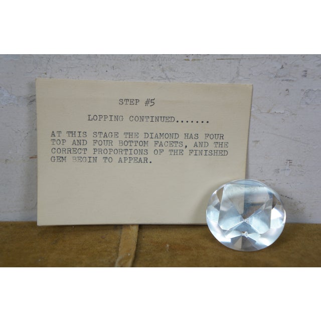 Vintage Glass Prisms Jewelers Diamond Cutting Demonstration Set Gemstone Case For Sale - Image 10 of 16