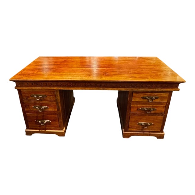 Antique Wood Desk For Sale