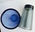 Glass 1990s Mid-Century Modern Fire & Light Hand-Blown Tumbler Glasses in Cobalt & Twilight For Sale - Image 7 of 9