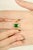 Not Yet Made - Made To Order 2.28 Ct Octagon Emerald Statement Ring in 14k Gold Halo Diamonds Size 6 For Sale - Image 5 of 12