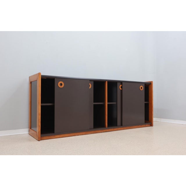 Vintage Postmodern Laminate and Wood Sideboard, 1970s For Sale - Image 11 of 15