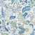Sample - Schumacher Arborvitae Fabric in Viridian & Blue For Sale