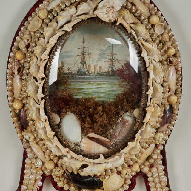 Antique British Colonial Sailors Valentine For Sale - Image 4 of 11