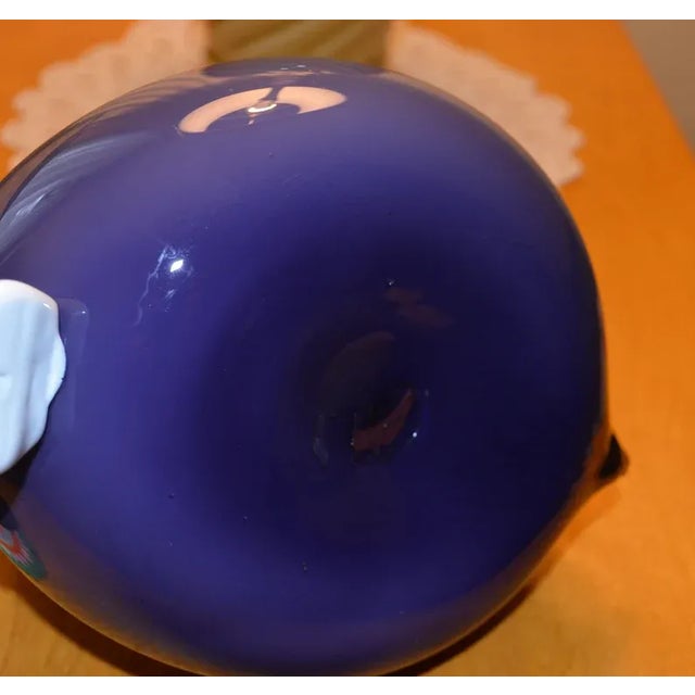 1950s 1950s Duck Decanter Empoli Gio Ponti Cased Glass Purple For Sale - Image 5 of 7